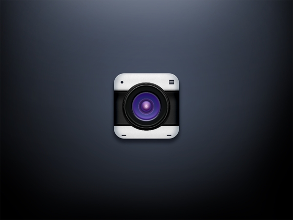 网页精美相机icon图标设计