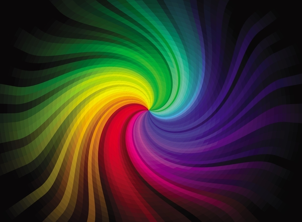 自由抽象彩色彩虹矢量背景