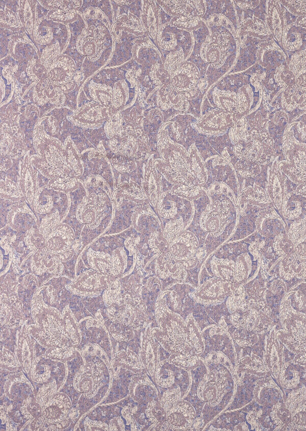 粉紫色花纹布艺壁纸