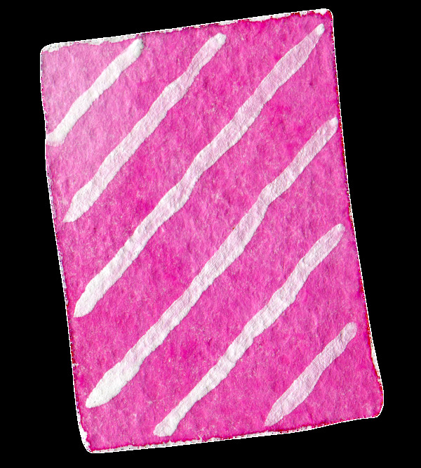 粉色条纹书壳卡通水彩透明素材