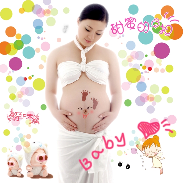 孕妇影楼泡泡图片