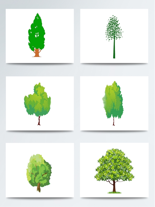 植树节绿色树木psd素材