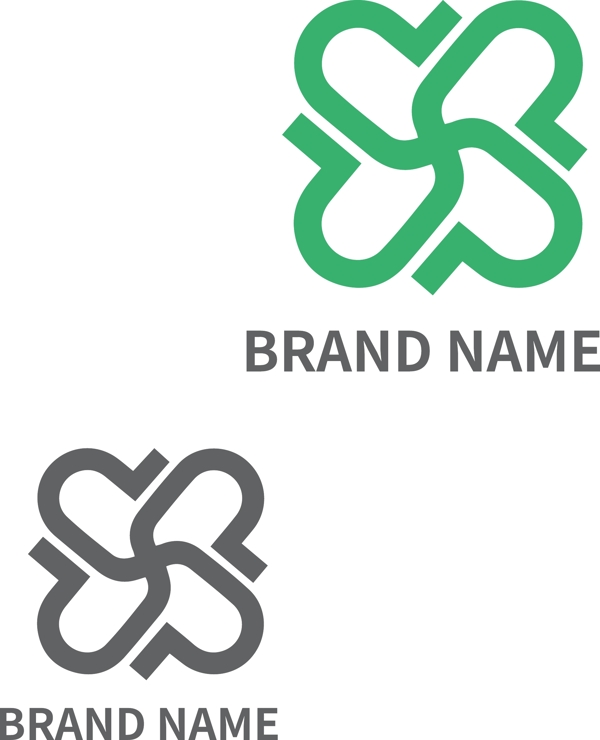 字母造型logo标识P字母标识