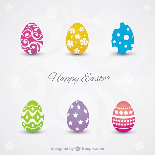 快乐的复活节卡片有彩色的蛋