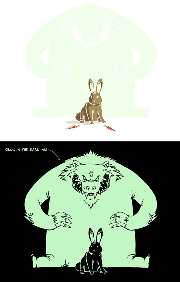 位图插画动物兔子怪兽免费素材