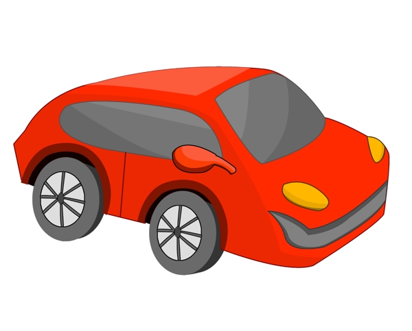 玩具轿车汽车插画