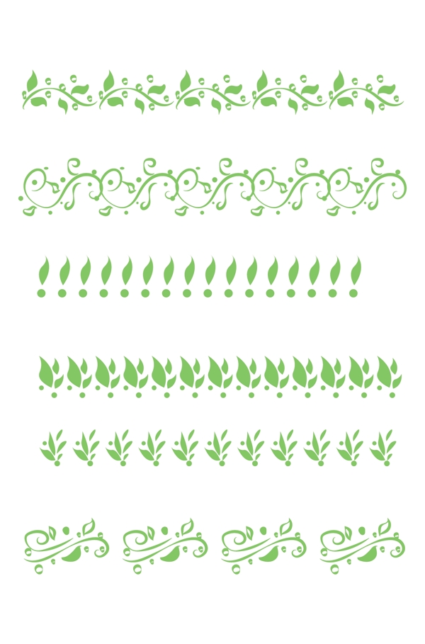 绿色植物叶子花纹图片