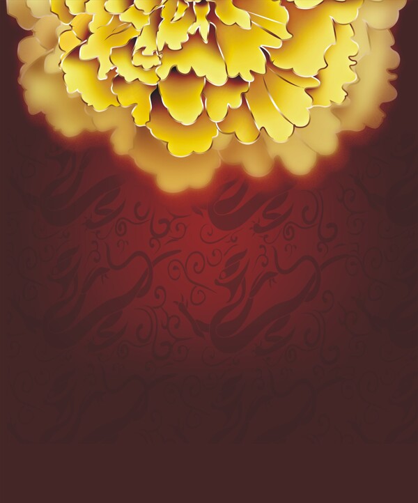 菊花底纹图片