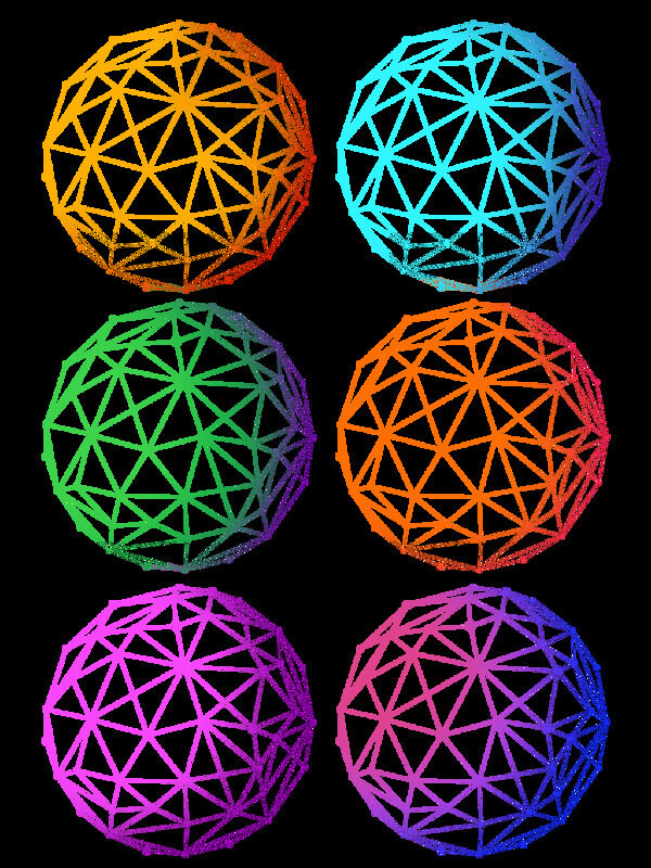 球形渐变几何元素素材