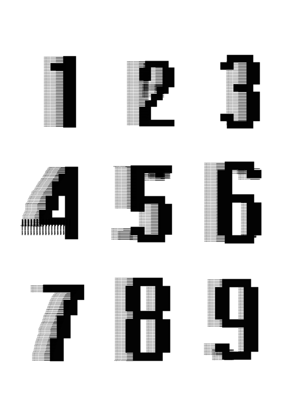 数字艺术字体科技风可商用