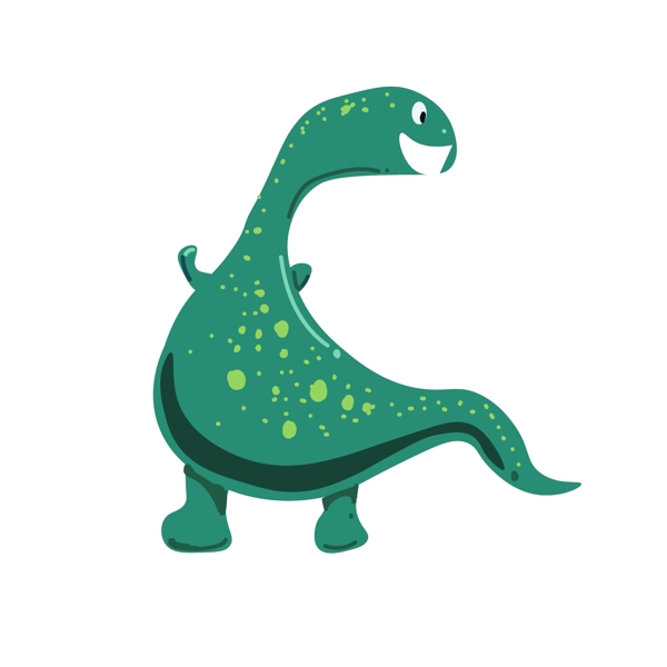 玩耍的恐龙装饰插画