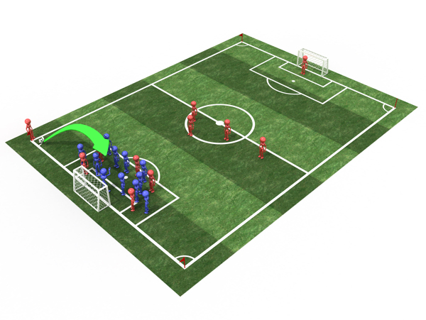 足球场上的3D小人图片