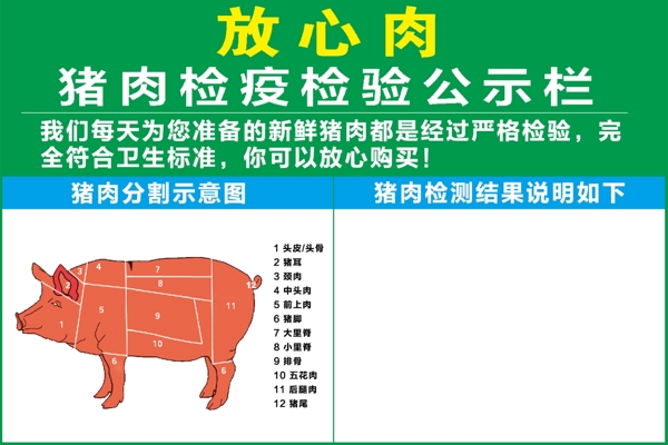 猪肉检疫牌