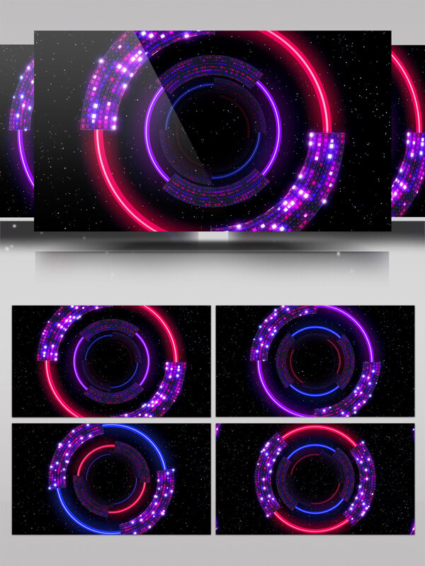圆环震撼视频素材