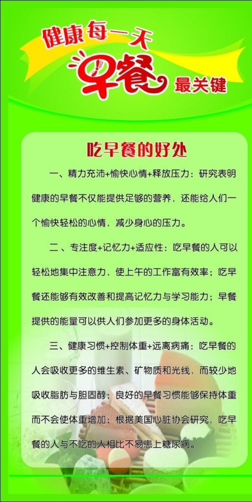 吃早餐的好处图片