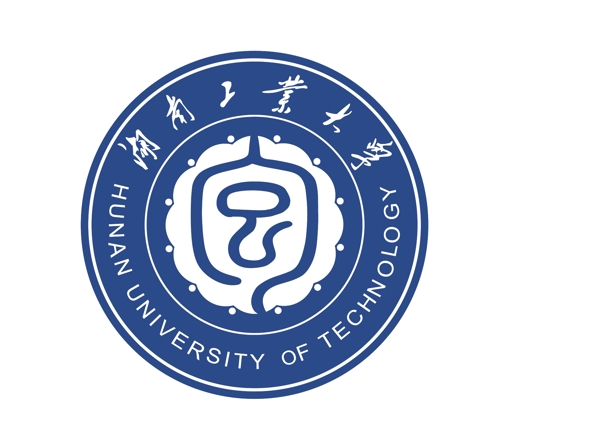 湖南工业大学校徽蓝色版