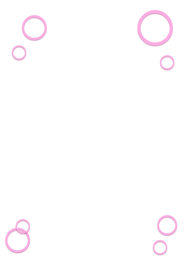 粉色圆形漂浮