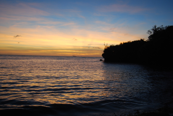 夕阳海景图片