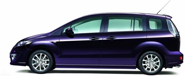 紫色轿车摄影图片