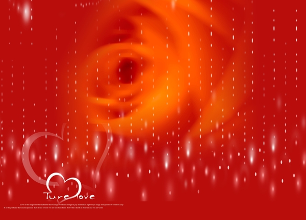 浪漫的红色玫瑰背景心型psd分层素材源文件