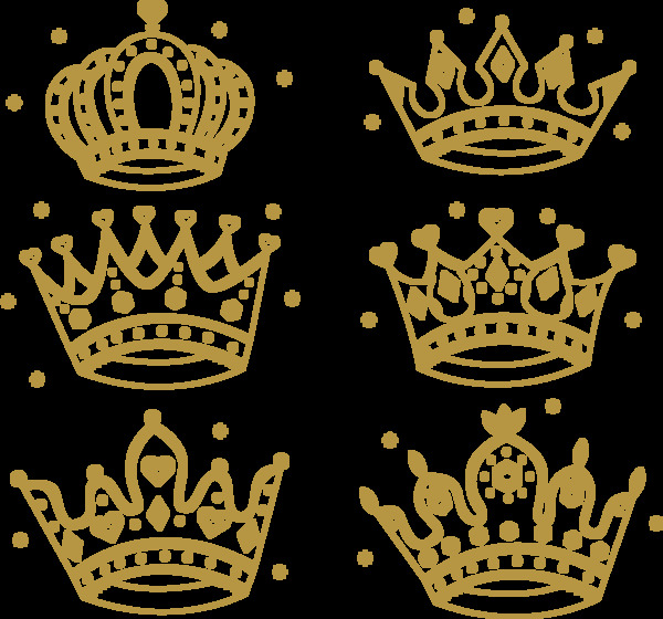 金色皇冠图标免抠png透明图层素材