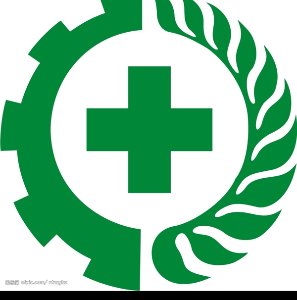 劳动安全卫生绿十字标志图片