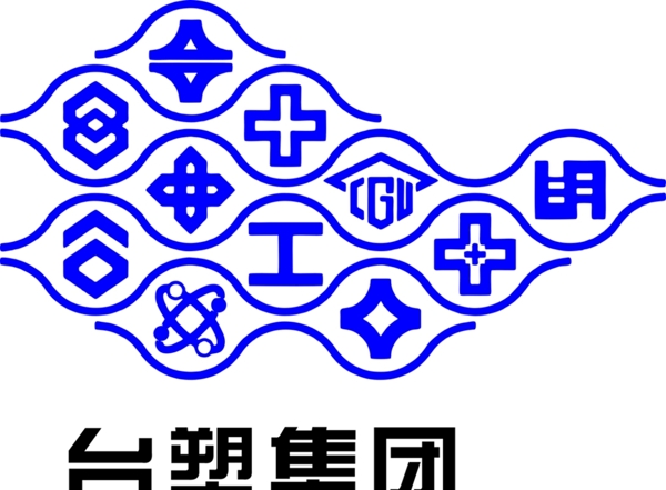 台塑集团华亚工业管标志矢量图