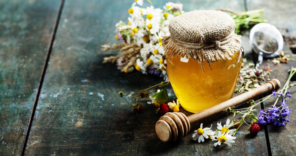 蜂蜜饮品补品背景海报素材图片