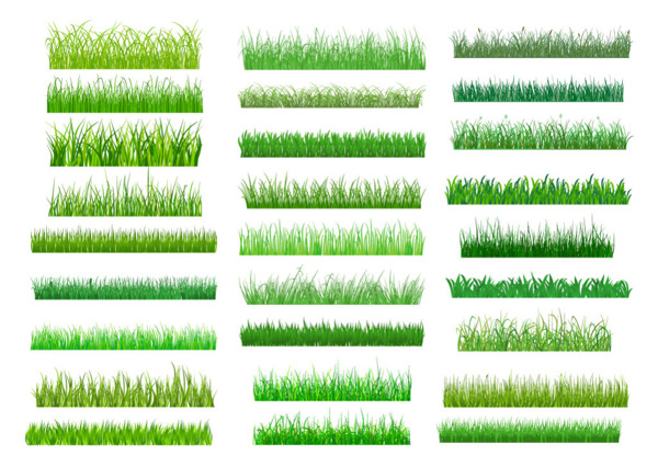 春草边框矢量素材集
