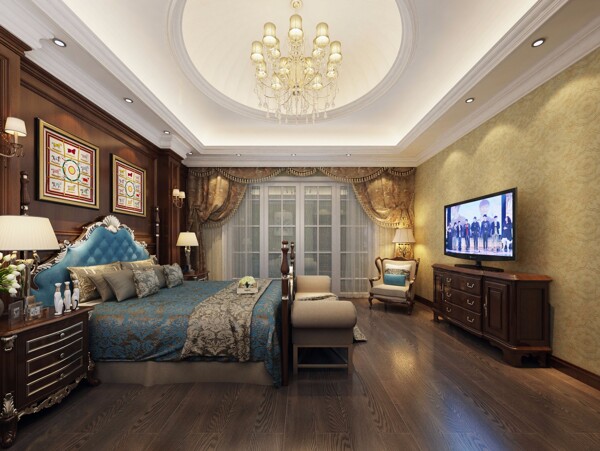 卧室欧式古典豪华装修效果图高端