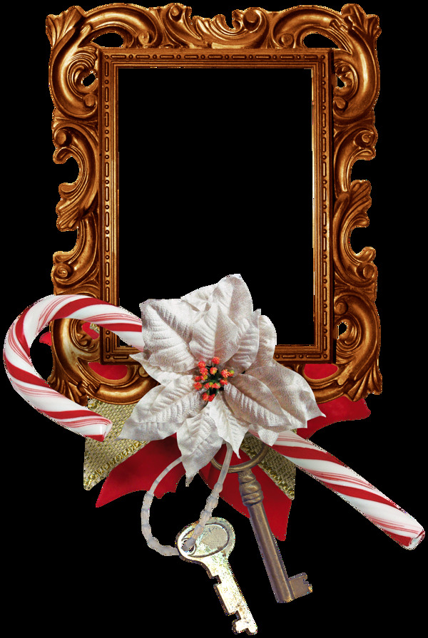 复古欧式圣诞节花边装饰图片