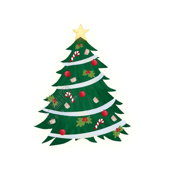 简约圣诞树元素设计
