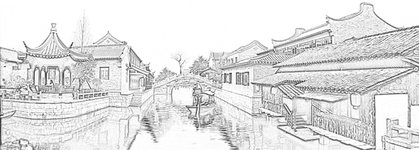 运河古城图片