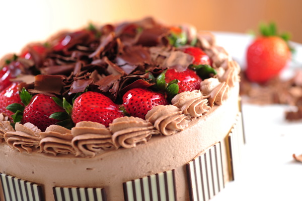 水果巧克力蛋糕图片