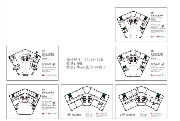 消防安全疏散牌