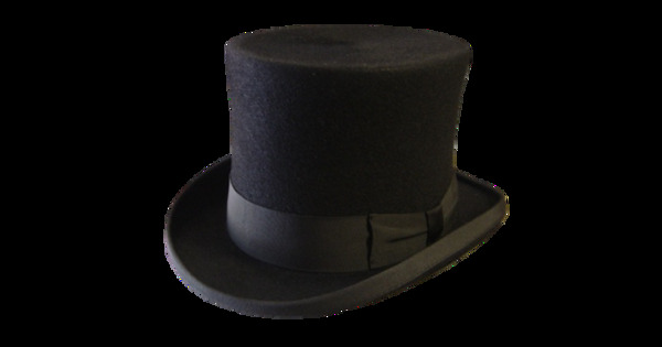 黑色绅士帽png元素