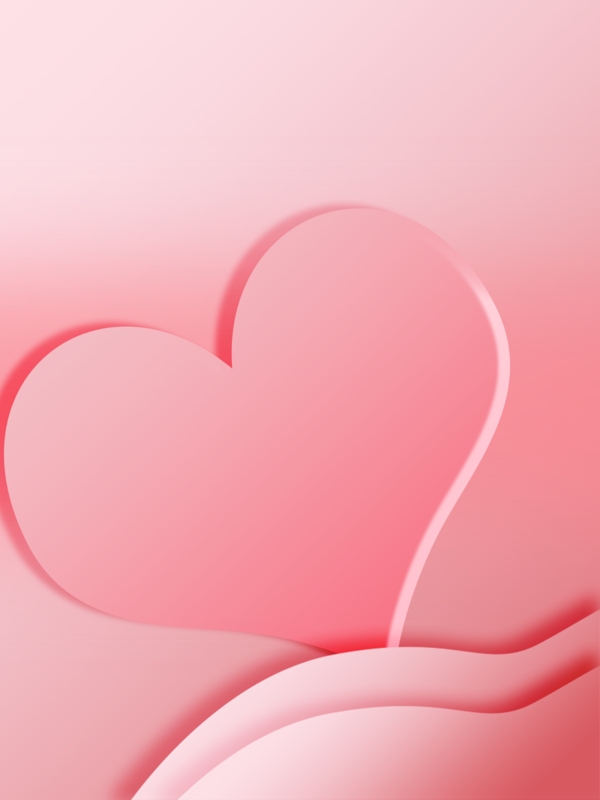 粉色浪漫甜蜜情人节展板背景