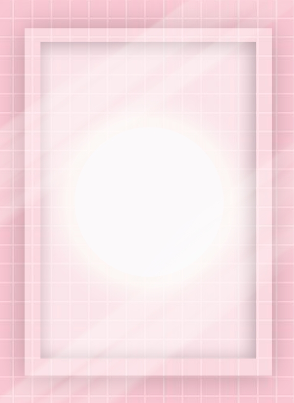 马卡龙浅粉色方框玻璃光影背景