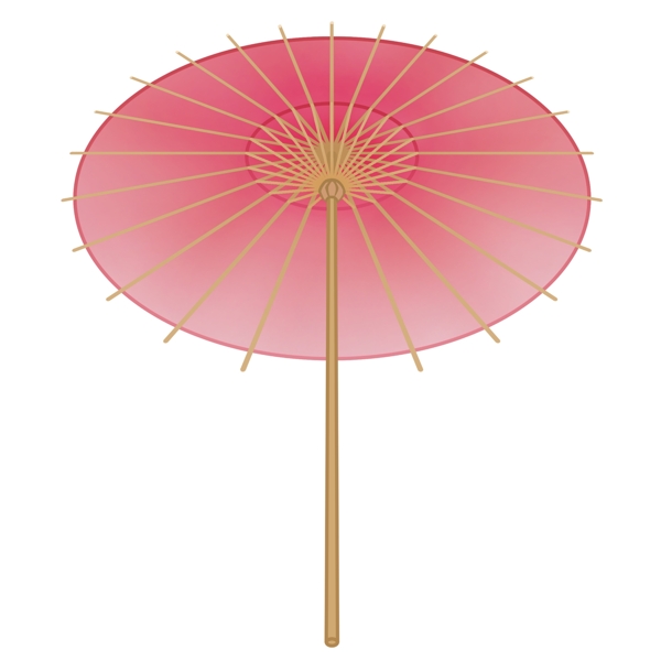 古风雨伞可商用元素