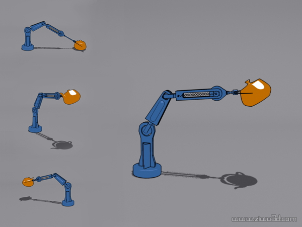 机械手臂3d模型动画图片