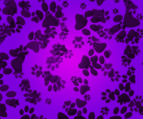 狗爪子紫色背景