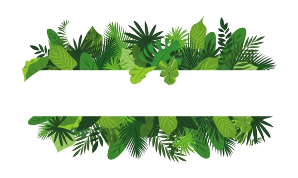 绿色卡通植物背景