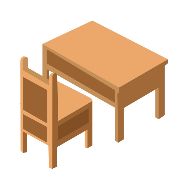 黄色木制桌椅