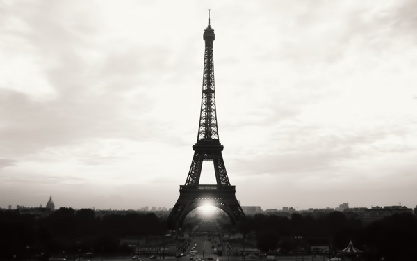 唯美巴黎风景埃菲尔铁塔风情高清图片壁纸
