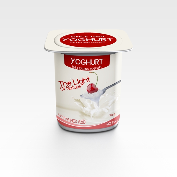 酸奶包装广告设计