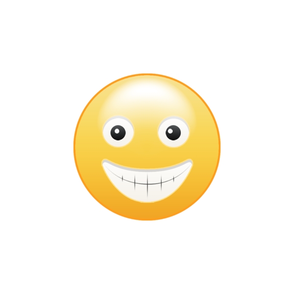 网页UI龇牙笑表情图标