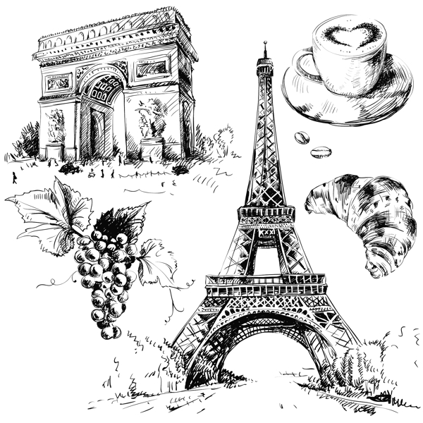 巴黎艾弗尔铁塔图片