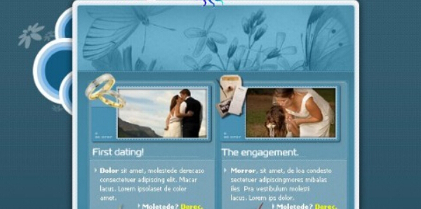 结婚相册FLASH网页模板