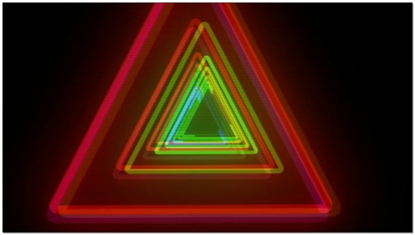 炫彩三角形视频素材