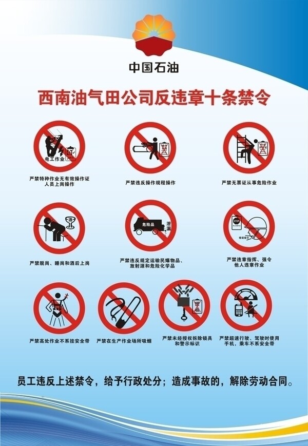 中国石油十条禁令图片